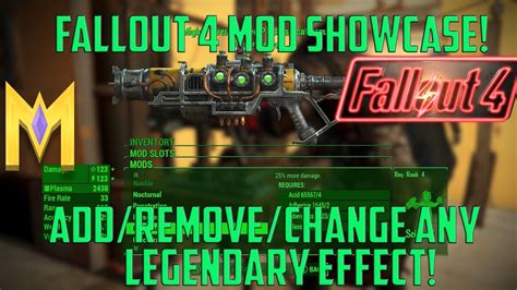 fallout 4 legendary modification|fallout 4 console legendary effect.